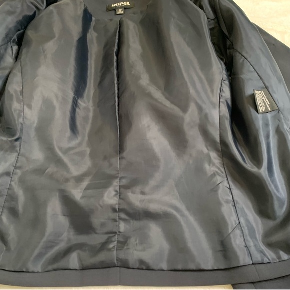 Dark Navy Blue KASPER Long Skirt and Jacket - Picture 7 of 9